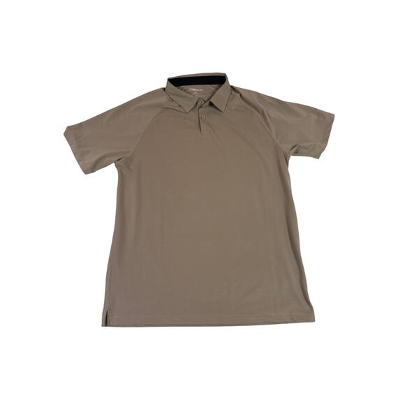 Kenneth Cole Active Men’s Polo Shirt Casual Khaki L NWOT - Picture 1 of 9